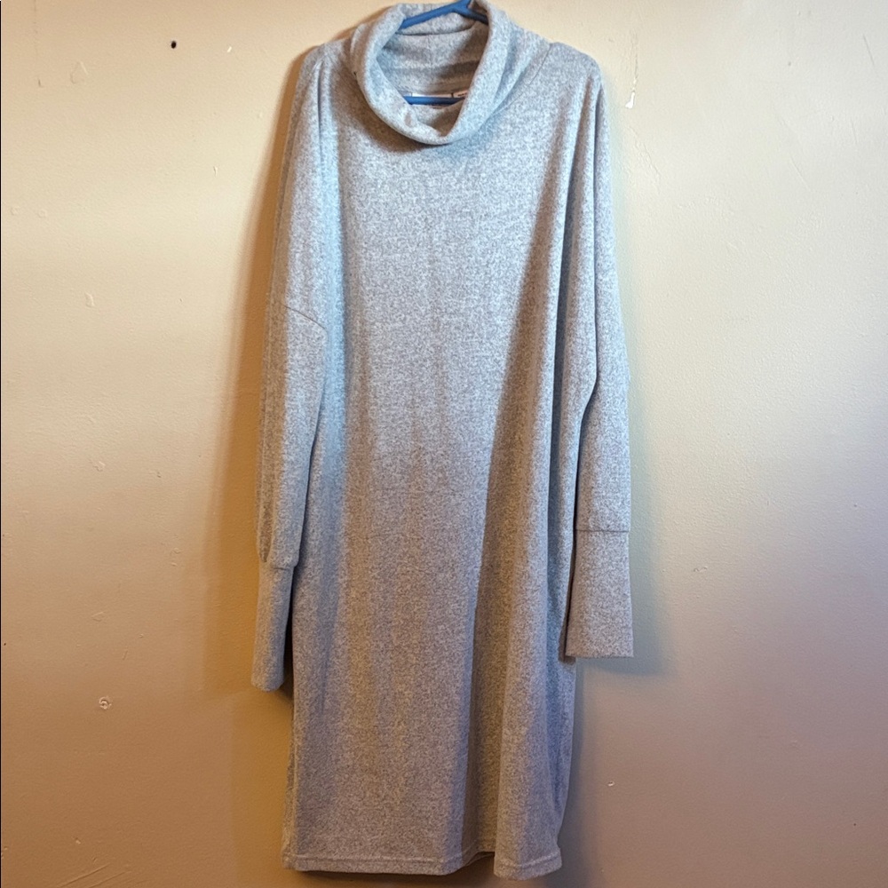 Noisy may Light Gray Long Sleeve Dress